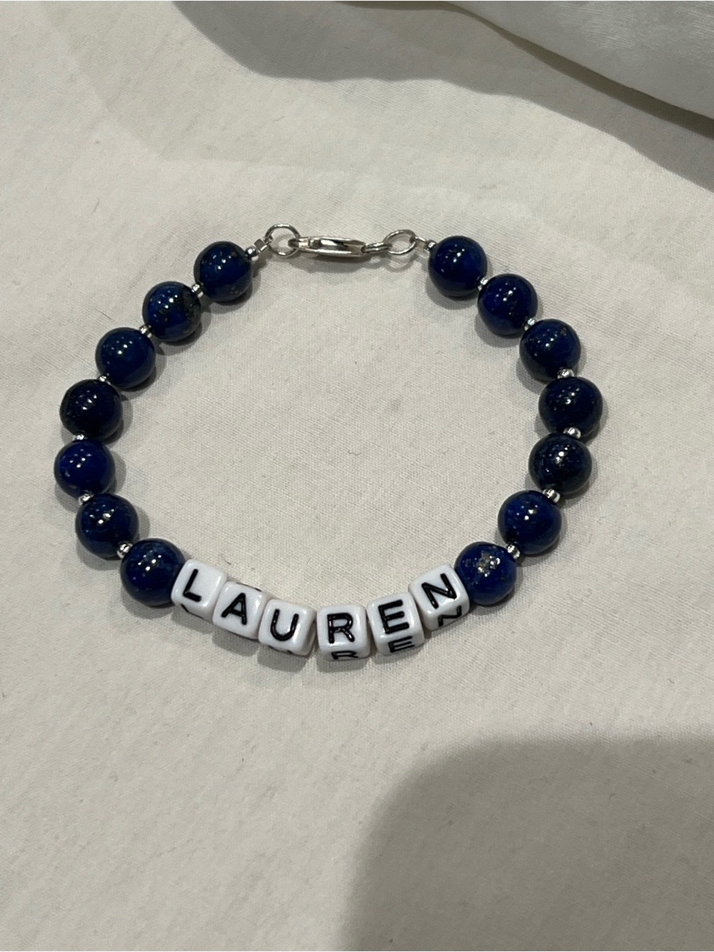 Sterling silver blue lapis bracelet